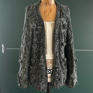 Open front heavy cardigan